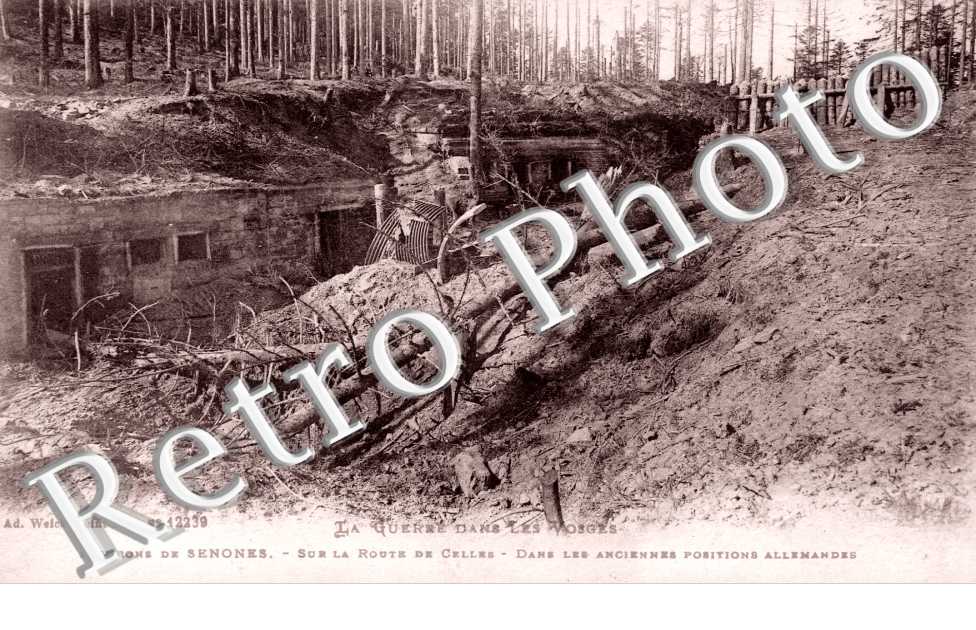 Sur la Route de Celles, dans les anciennes positions allemandes