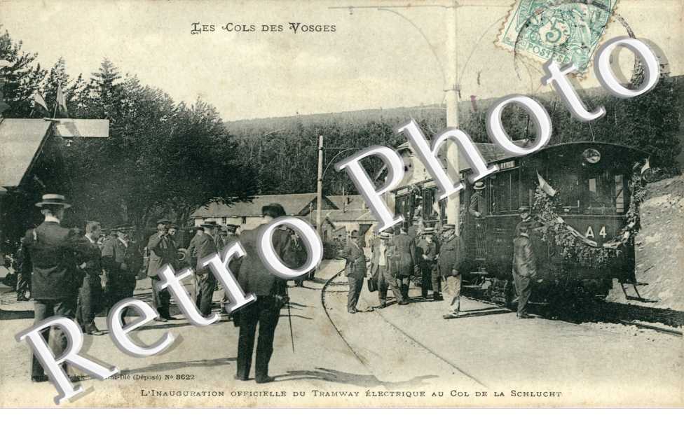 col de la Schlucht L'Inauguration du Tramway electrique au