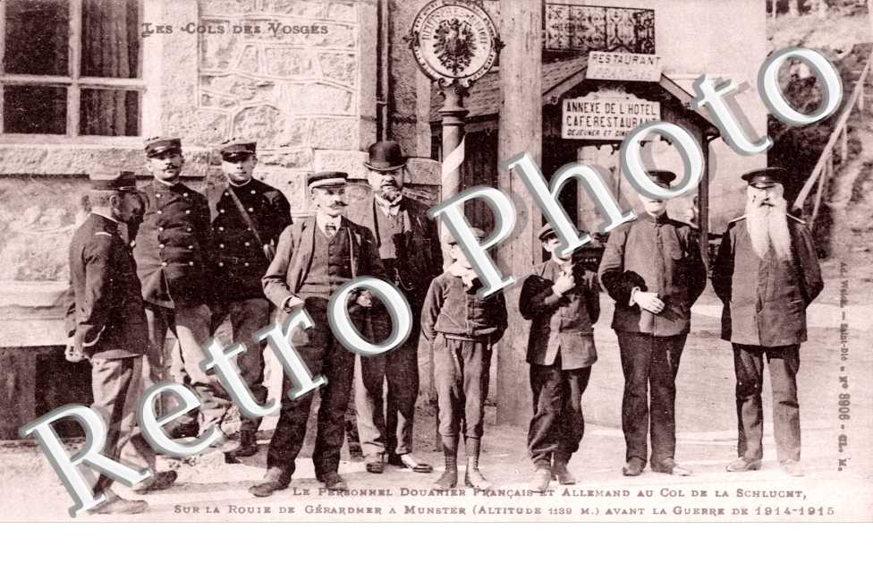 col de la Schlucht Le Personnel Douanier Francais et Allemand