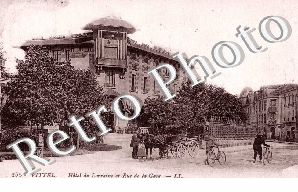 Hotel de Lorraine et rue de la Gare