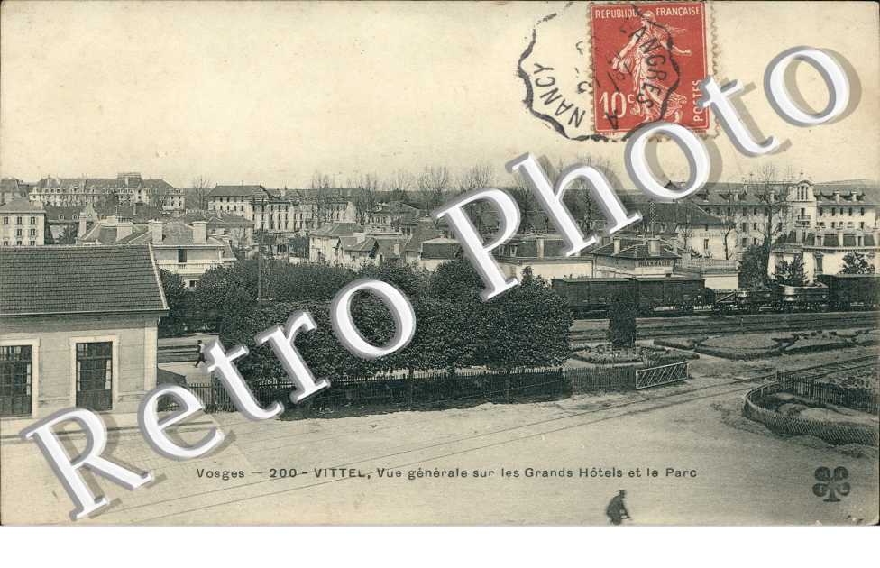 vue generale sur les grands hotels du parc