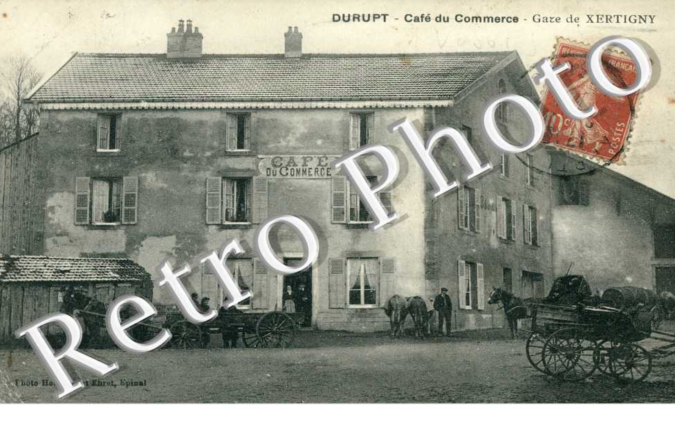 Durupt, Café du Commerce et Gare de Xertigny