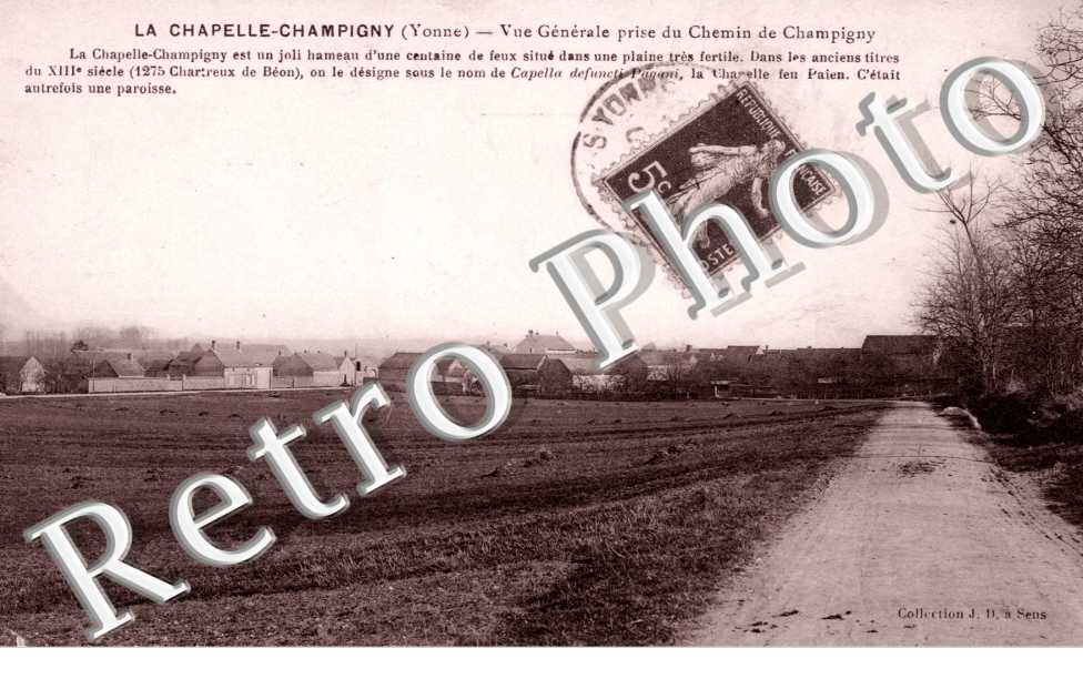 Vue Generale prise du Chemin de Champigny