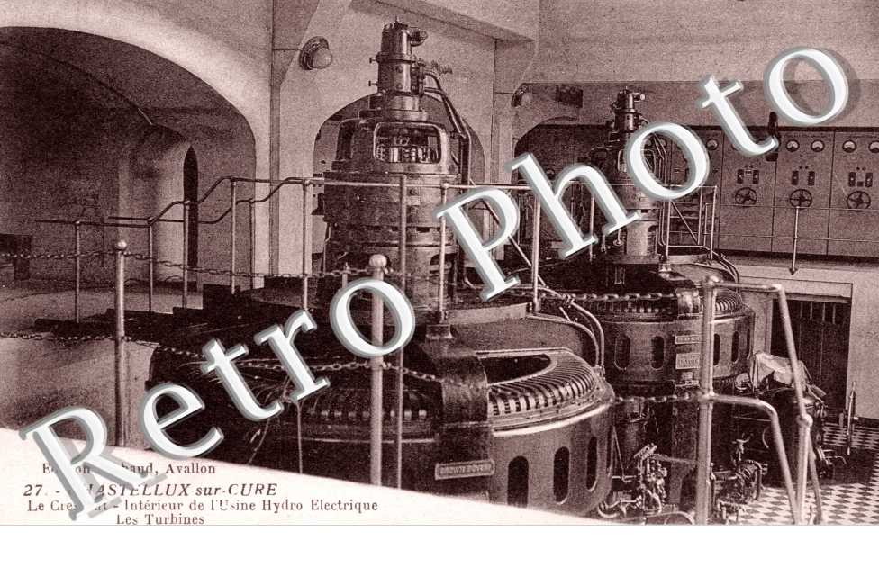  le Crescent, Interieur de l'Usine Hydro-Electrique, les Turbines