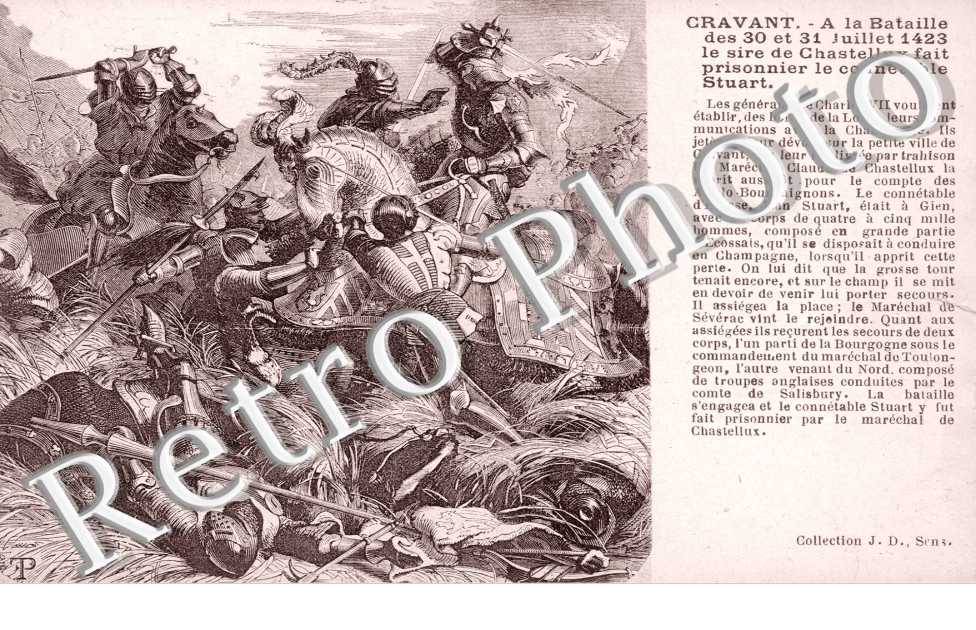 Batauille des 30 et 31 juillet 1423 - Gravure