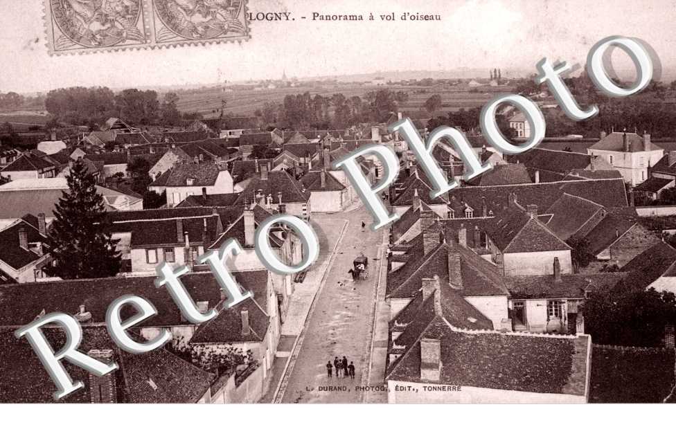 Flogny, Panorama a Vol d'Oiseaux