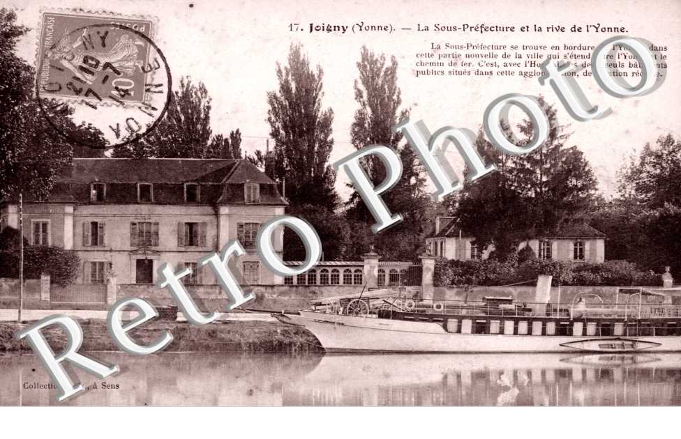 La Sous-prefecture et la rive de l'Yonne