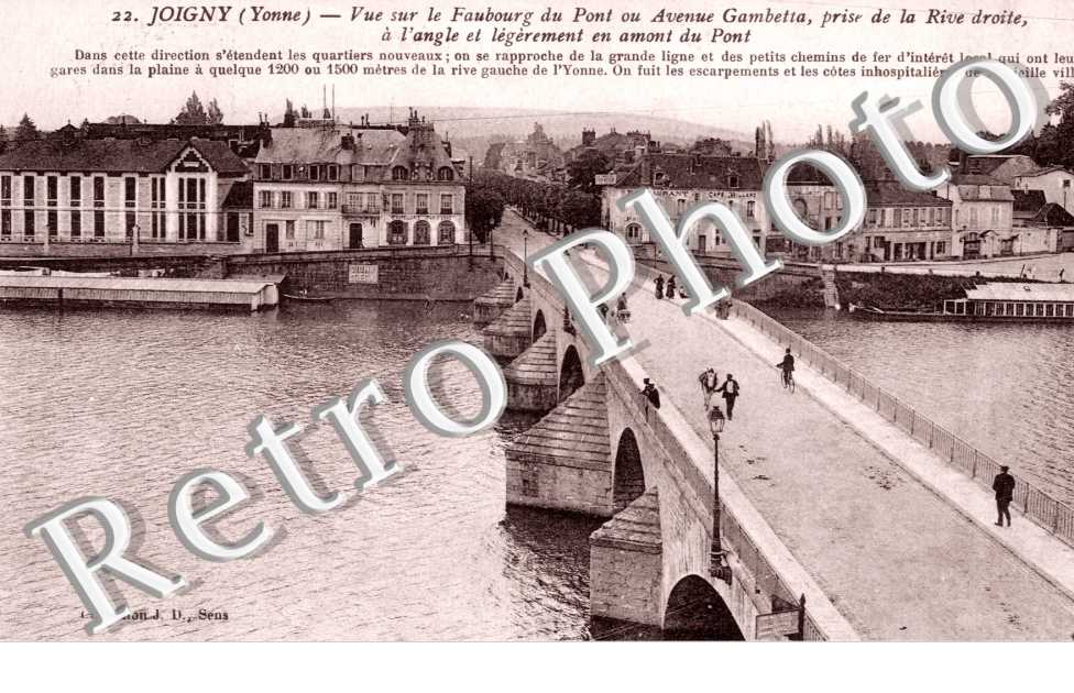 Vue sur le Faubourg du Pont ou avenue Gambetta