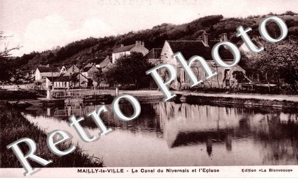 le canal du nivernais et l'ecluse