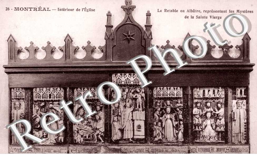 Le retable en Albatre, representant des Mysteres de la Sainte VIerge