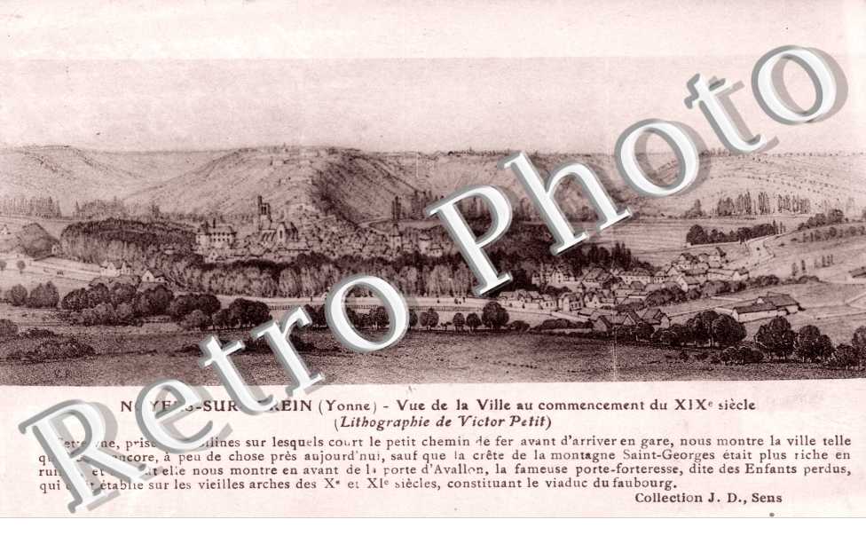 vue de la ville lithographie de Victor Petit
