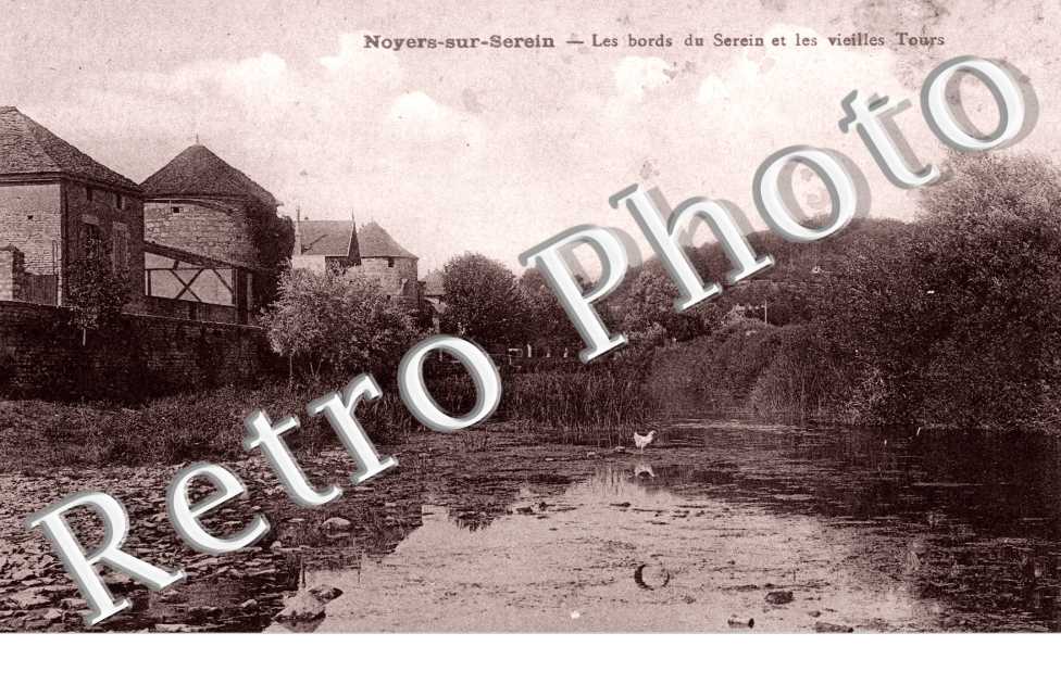 Les bords du Serein et les vieilles tours
