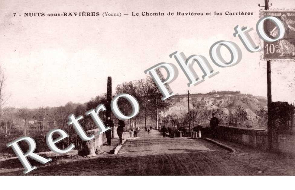 Nuits sous Ravieres, Chemin de Ravieres et les Carrieres