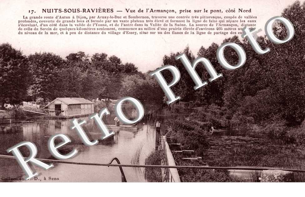Nuits-sous-Ravieres, Vue de l'Armancon prise sur le Pont
