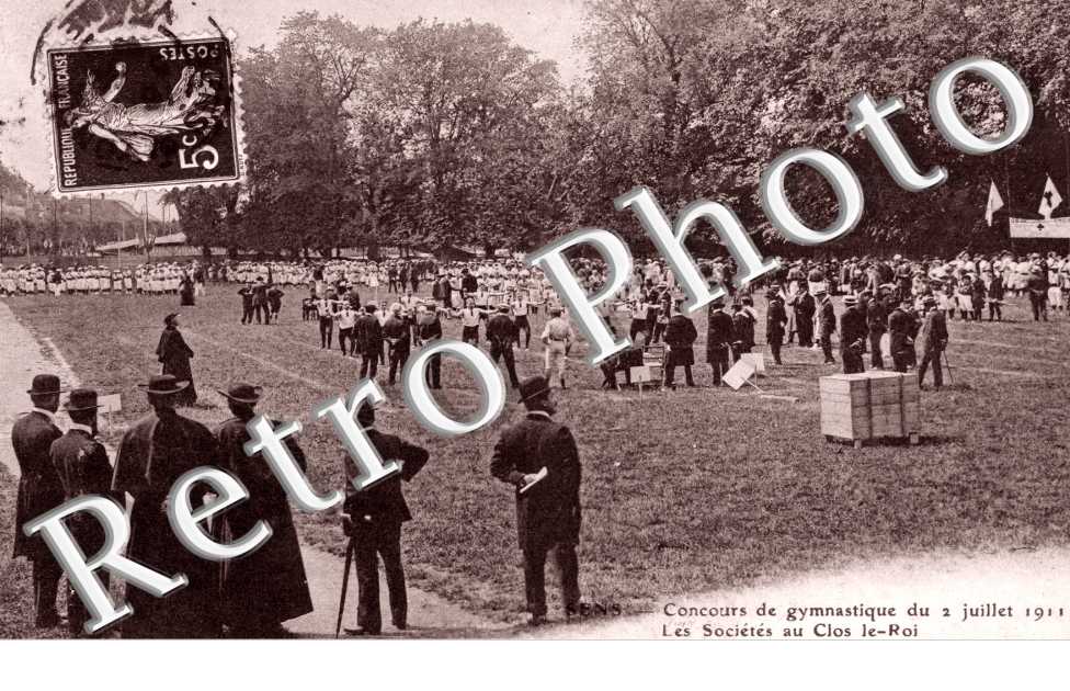 Concours de gymnastique du 2 juillet 1911, Societes au Clos le Roi
