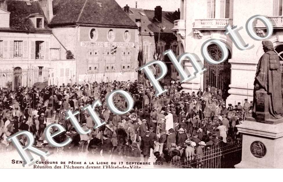 Concours de Peche a la ligne du 17 septembre 1905 - Reunion des Pecheurs