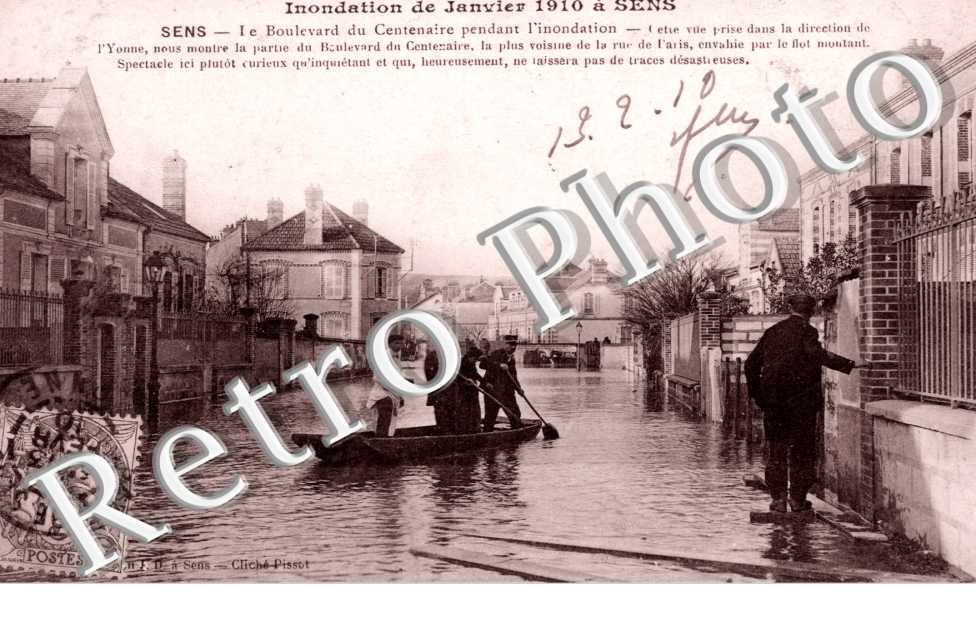 les Inondations de Janvier 1910, le Boulevard du Centenaire
