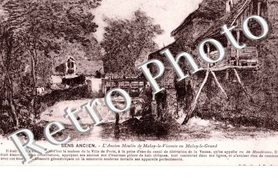 l&#039;ancien Moulin de malay-la-Vicomte ou Malay le Grand