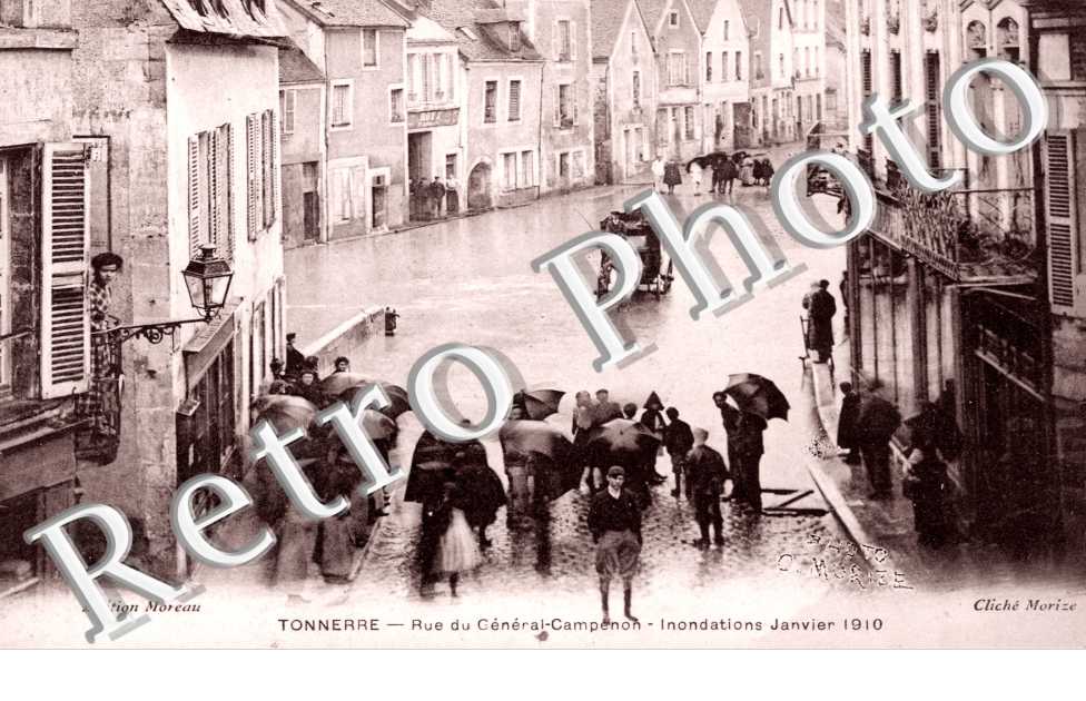 la Rue du General-Campenon, les Inondations de Janvier 1910