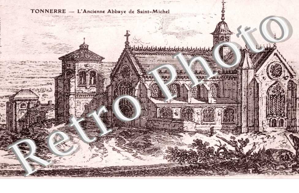 Vue de l&#039;abbaye st Michel de tonnerre