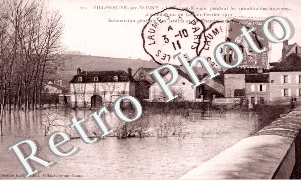la Fausse-Riviere pendant les Inondations de Janvier-Fevrier 1910