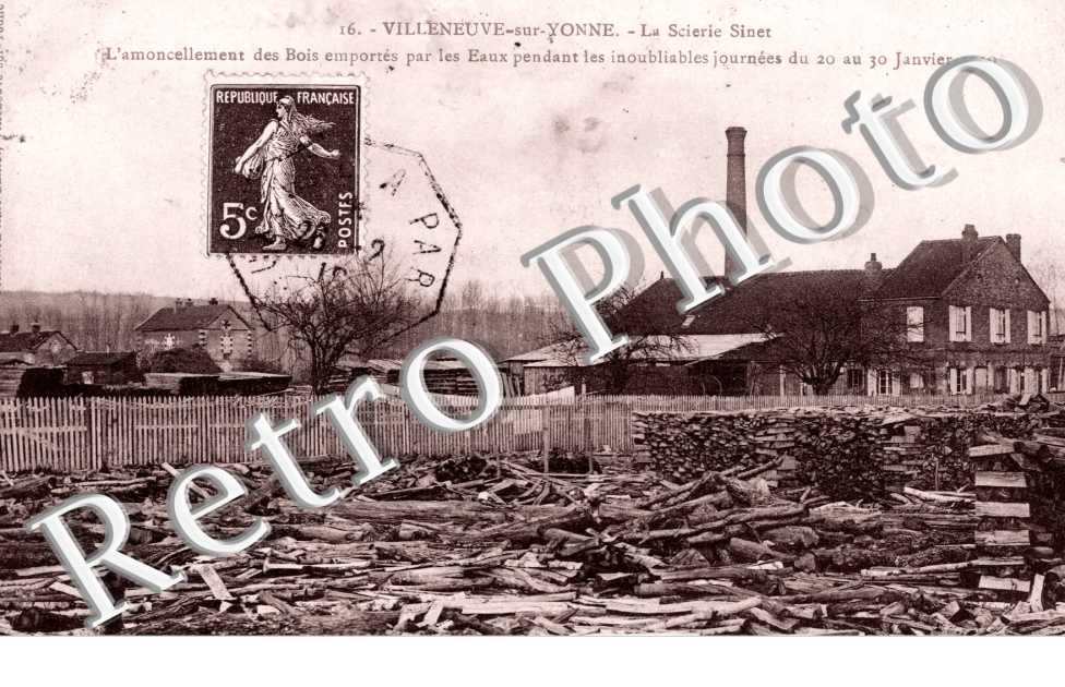 Scierie Sinet, Inondations janvier 1910