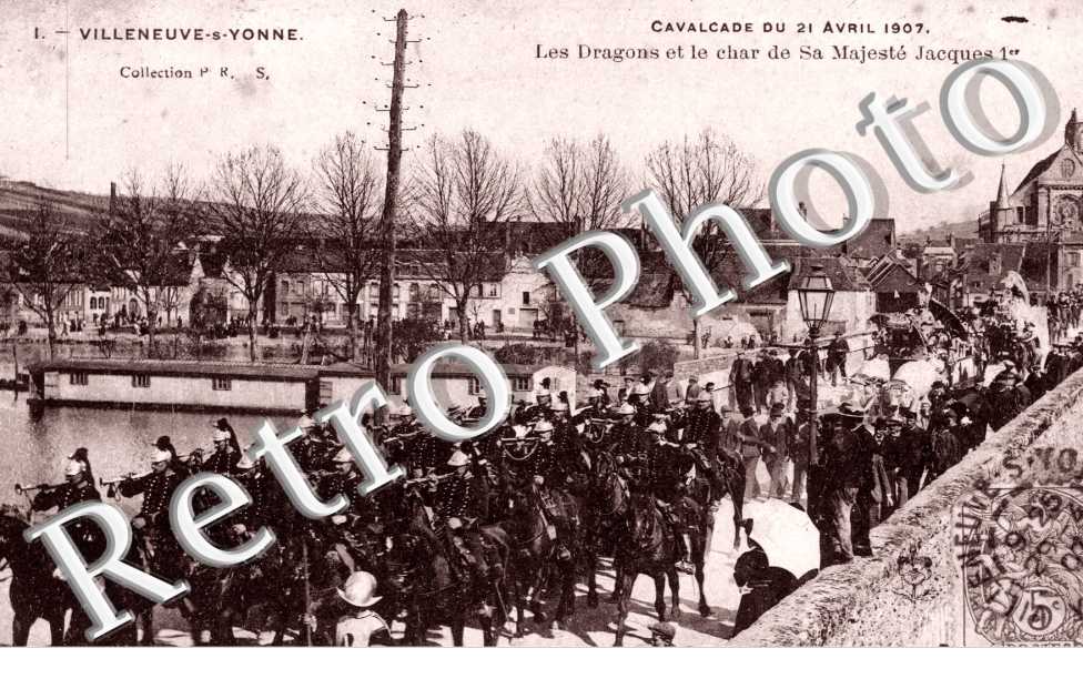 Cavalcade du 21 Avril 1907 - les dragons et le Char