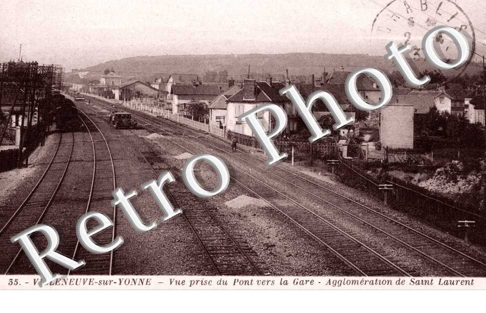 Vue prise du Pont vers la Gare