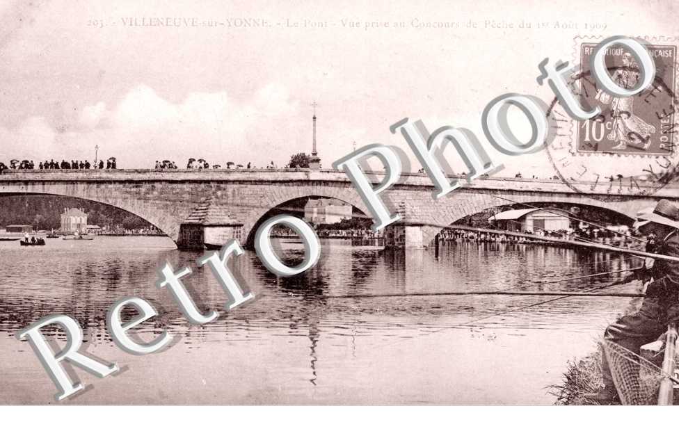 Le Pont, Concours de Peche du 1er Aout 1909