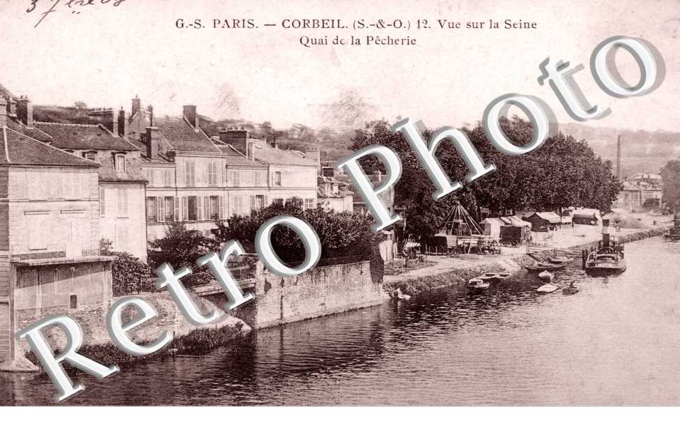 Vue sur la Seine, Quai de la Pecherie
