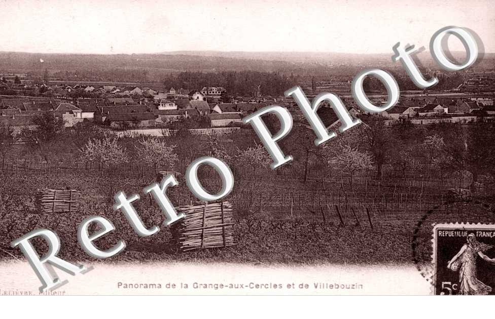 Panorama de la Grange aux Cercles et de Villebouzin