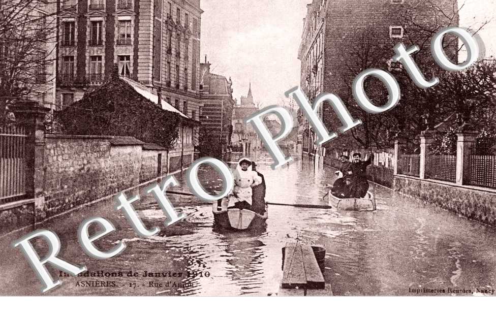 Inondations de janvier 1910, Rue d&#039;Anjou