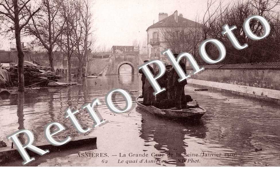 Inondations de janvier 1910, Quai d&#039;Asnieres