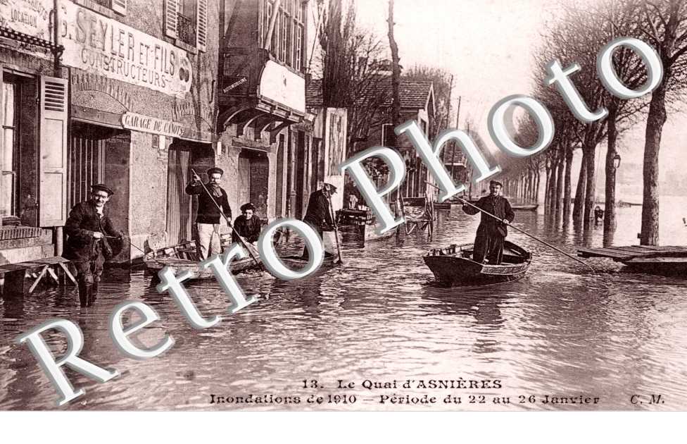 Inondations de janvier 1910, Quai d&#039;Asnieres