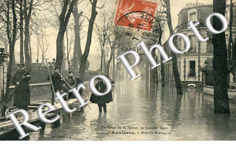 Inondations de janvier 1910, Rue de Bretagne