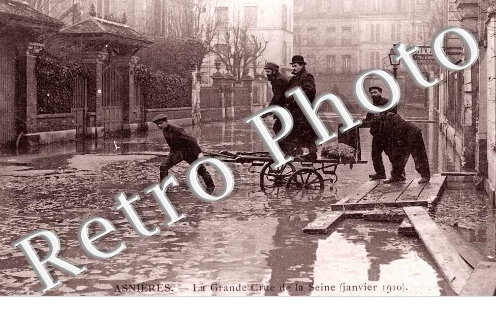 Inondations 1910, la Rue du Chateau