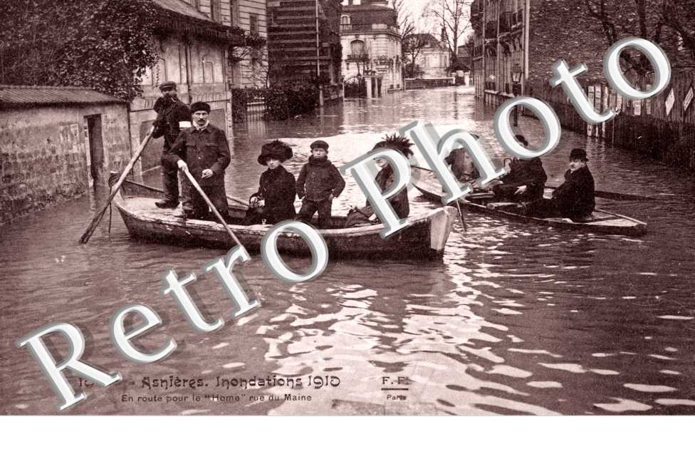 Inondations de janvier 1910, Rue du Maine