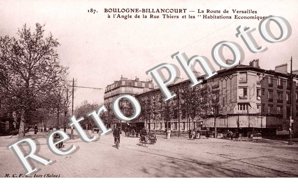 La Route de Versailles, Rue Thiers et les Habitations Economiques
