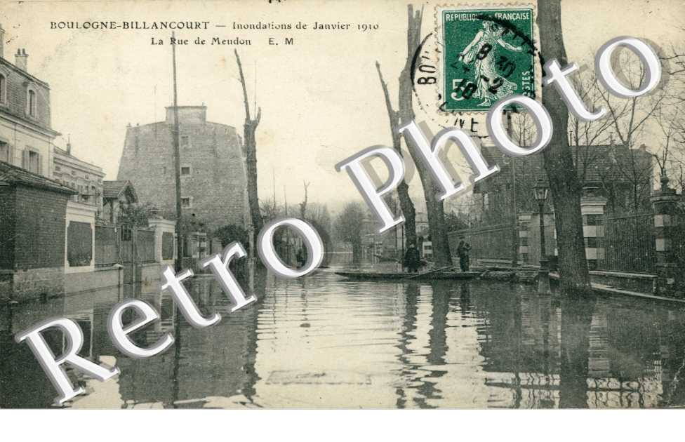 Inondations de 1910, la Rue de Meudon