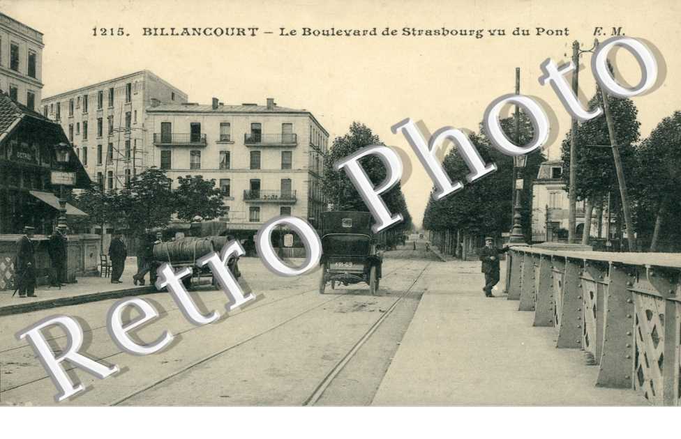 Billancourt, le Boulevard de Strasbourg Vu du Pont