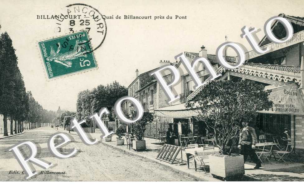 Le quai de Billancourt pres du pont