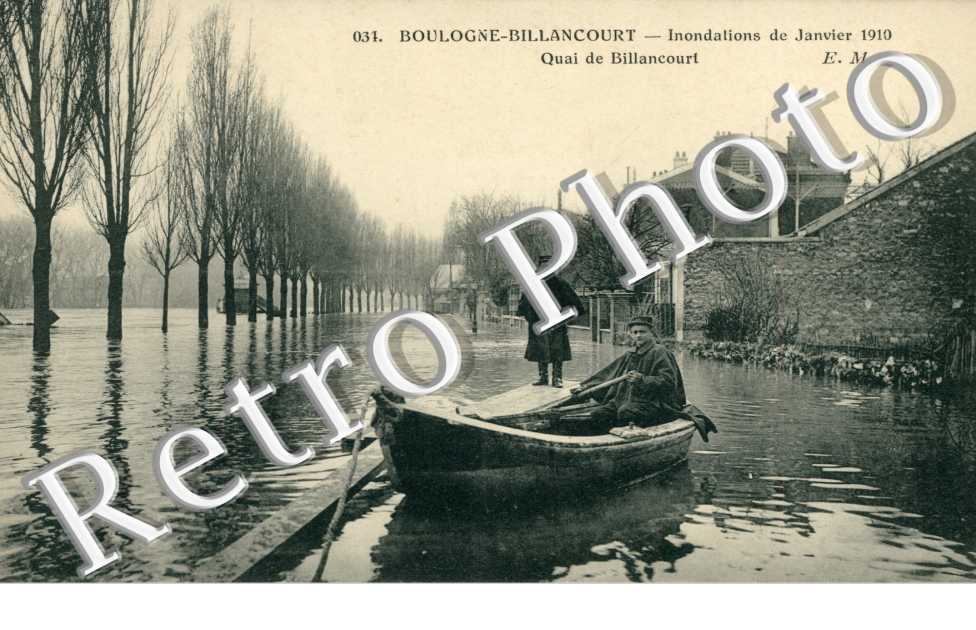 Inondations 1910, Quai de Billancourt