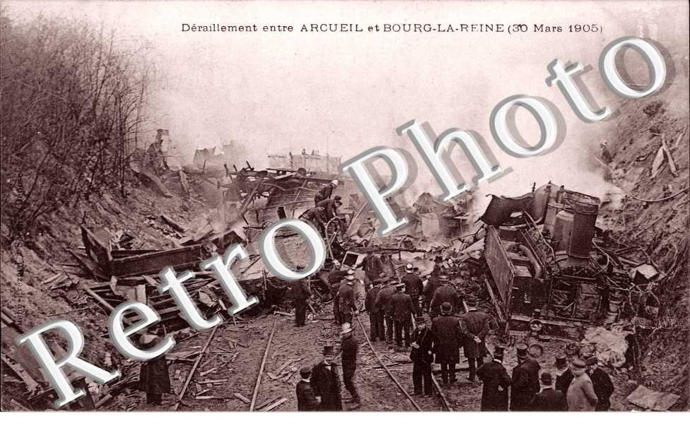 deraillement entre Arcueil et Bourg-la-Reine (30 mars 1905)