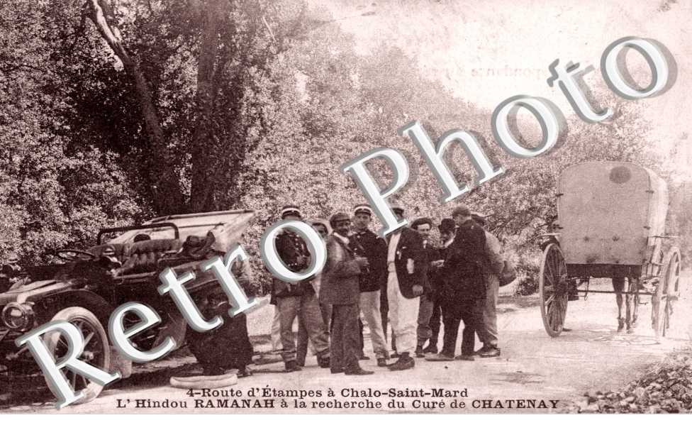 L&#039;Hindou Ramanah a la recherche du Cure de Chatenay Route d&#039;Etampes a Chalo-saint-Mard