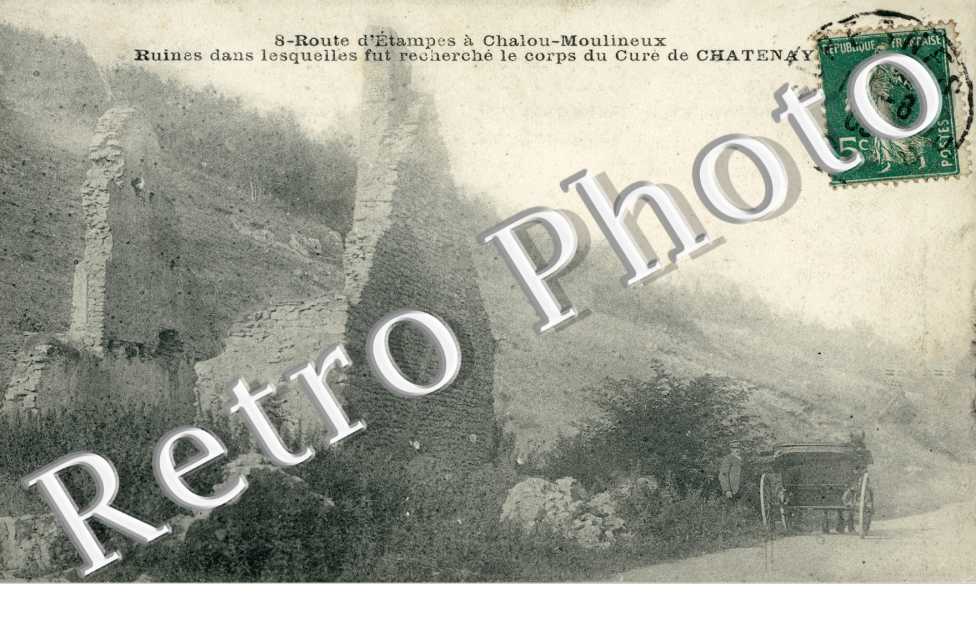 Ruines dans lesquelles fut recherche le corps du Cure de Chatenay