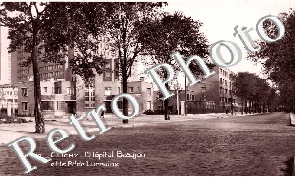 L&#039;Hopital Beaujon et le Boulevard de Lorraine