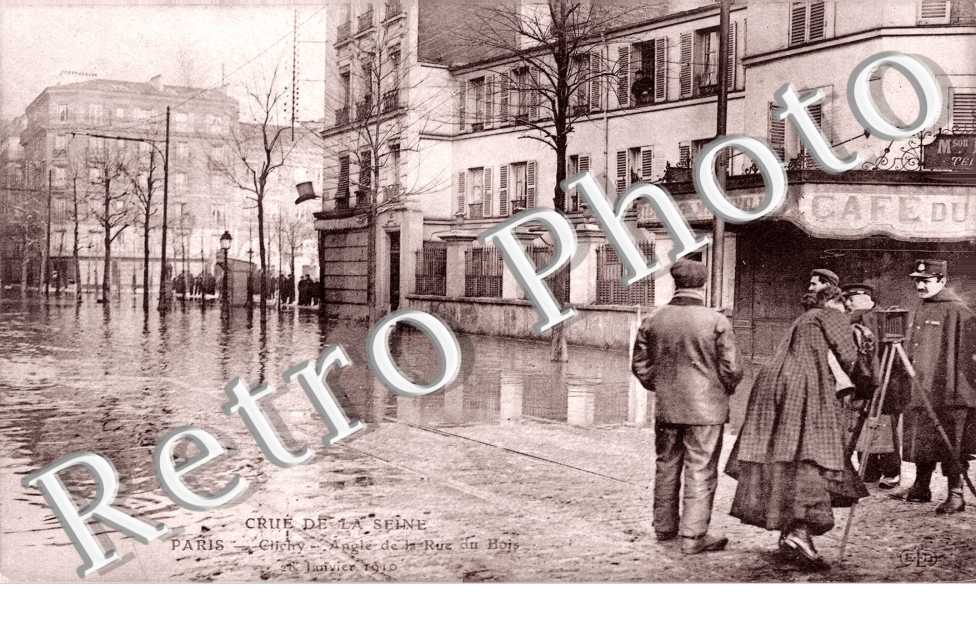 Crue de la Seine janvier 1910 - Rue du bois