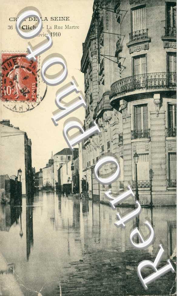 Crue de la Seine, 1910, La Rue Martre