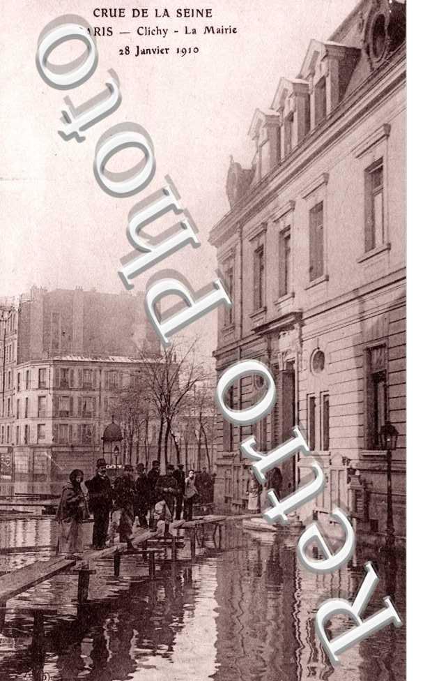 Crue de la Seine janvier 1910 - La mairie
