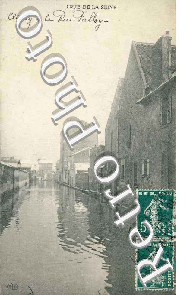 Crue de la Seine, 1910, Rue Palloy